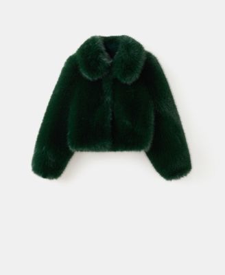 Women's Faux-Fur Cropped Jacket