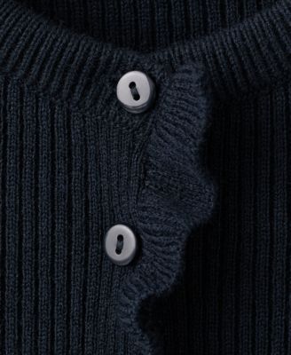 Women's Scalloped Edges Cardigan