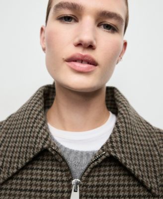 Women's Houndstooth Wool Jacket