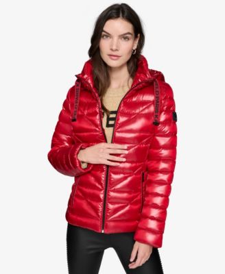 Women's Drawstring Puffer Coat