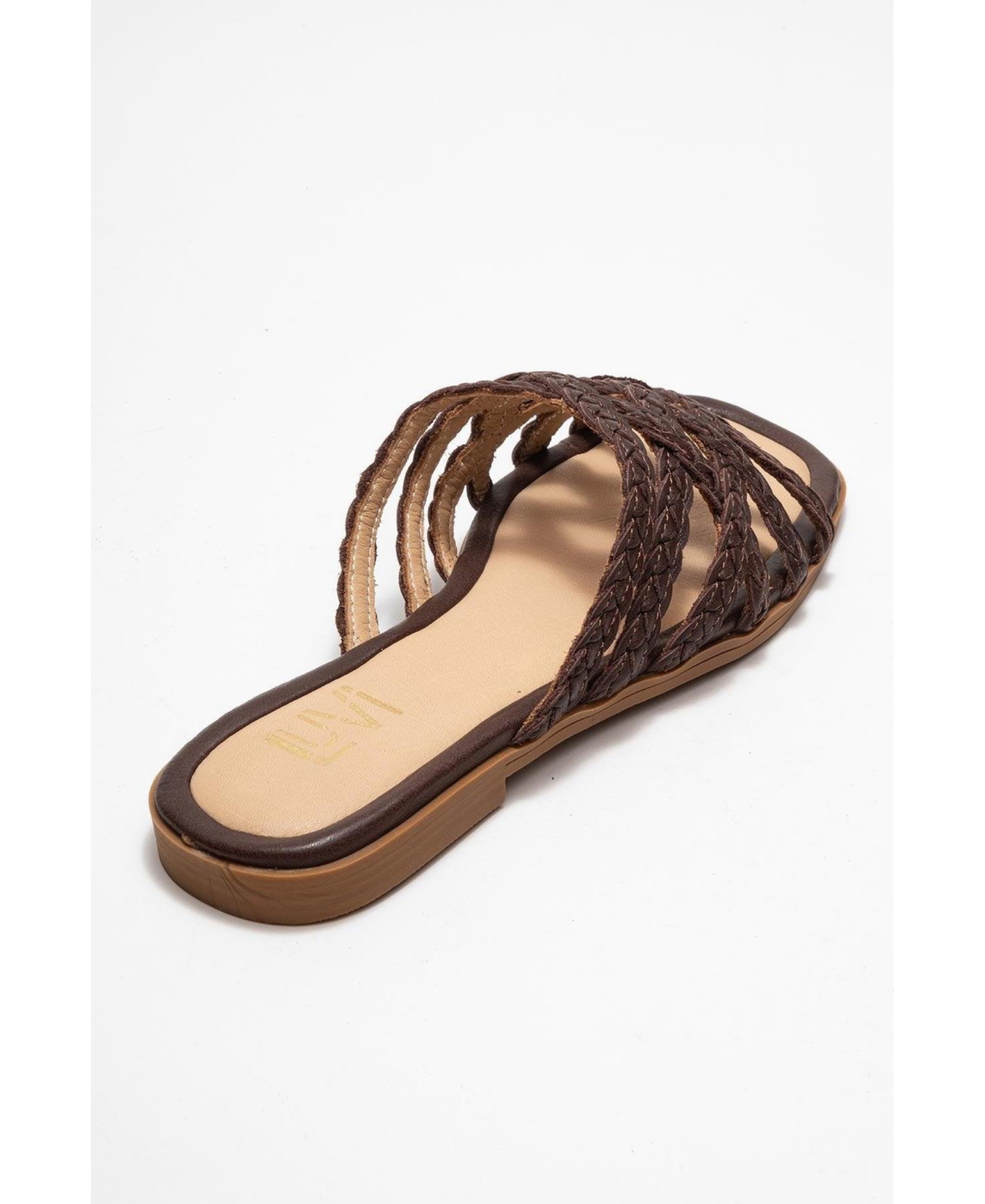 Forever & Always Shoes Alisha Leather Slide Sandal (Women)