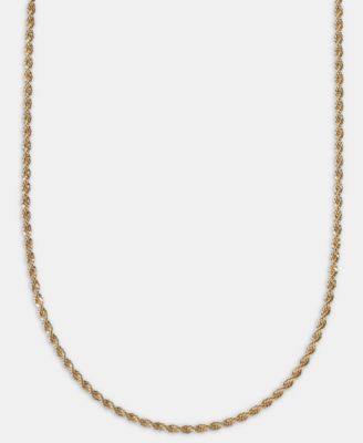 Gold-Tone Rope Link Chain Necklace, 17"
