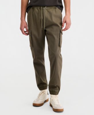 Men's Garment-Dyed Cargo Jogger Pants