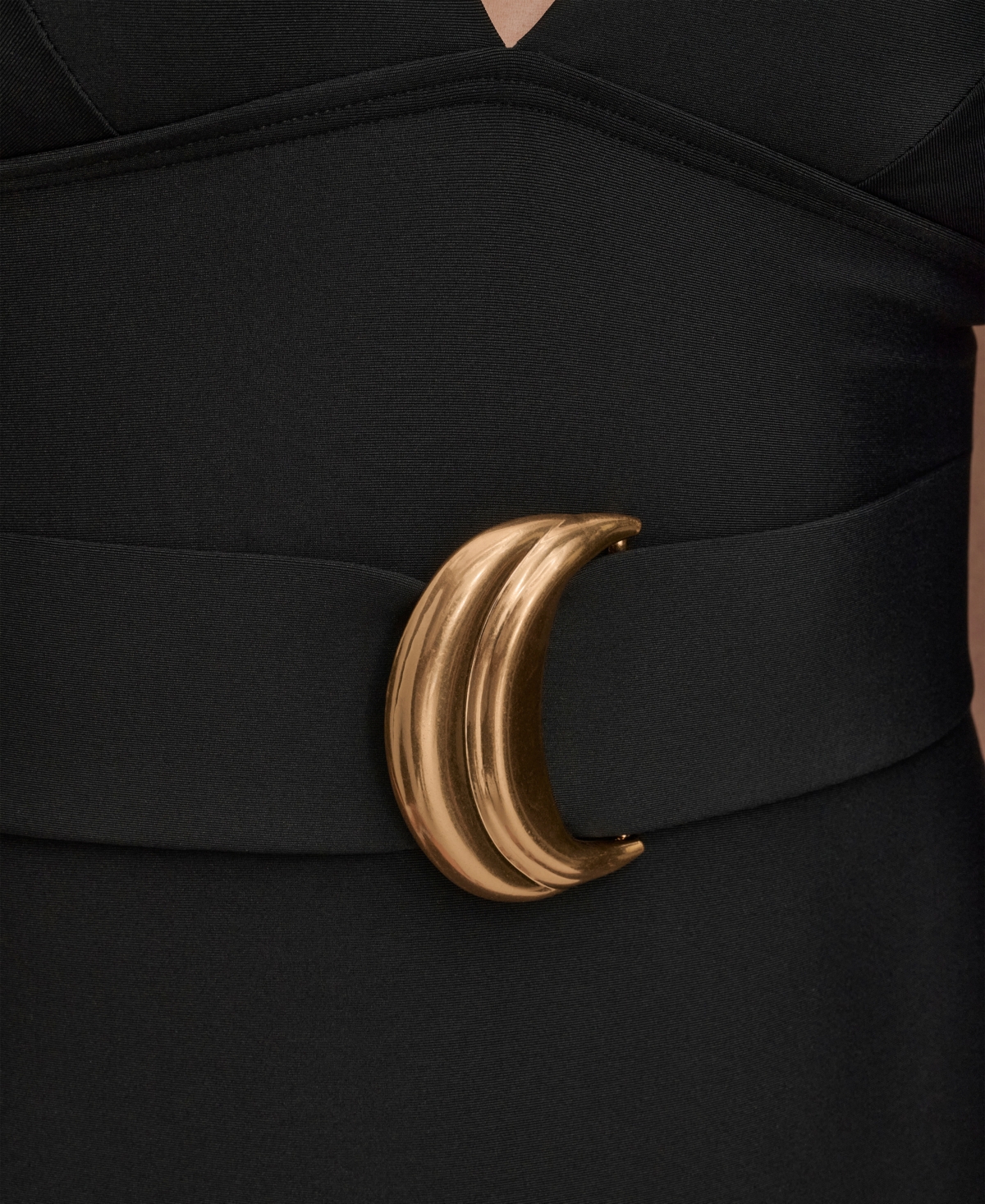 Donna Karan Women's Belted Flutter-Sleeve One-Piece Swimsuit