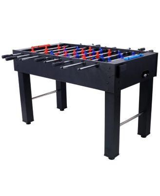 MDF Foosball Table with Steel Rods,  Modern Foosball Table with Non-Slip Handles for Adults, Indoor Soccer Game Table