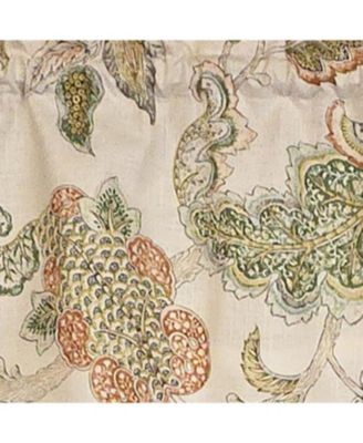 100% Cotton High Quality Tila Tailored Window Valance with 1.5" Rod Pocket 50" W X 12" L Cream