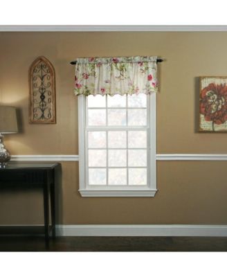 Balmoral High Quality Room Darkening Solid Color floral print fabric Window Valance - 48 x15" Lilac