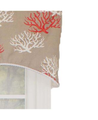 Sea Coral Cornice All Season 3" Rod Pocket Valance 50" x 17"