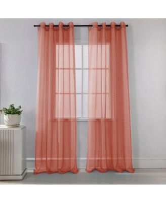 Ramallah Lonnie Grommet Curtain Panel - 54x90"