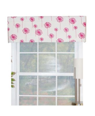 Lily PaoTailored 100% Cotton with Fully Lined 3" Rod Pocket Valnance for Windows 50" x 14" Salmon