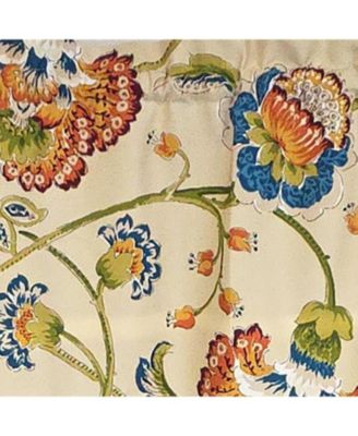 100% Cotton High Quality Moira Tailored Window Valance with 1.5" Rod Pocket 50" W X 12" L Multi