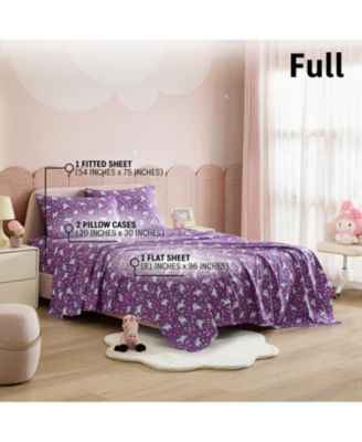Printed Kids Bed Sheets - Multi Piece - Patterned Bed Sheet Set - Wrinkle Resistant & Ultra Soft - For Mattresses up to 15 Inches Deep