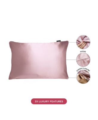 22 Momme 100% Mulberry Silk Pillowcase, Zipper, Machine Washable