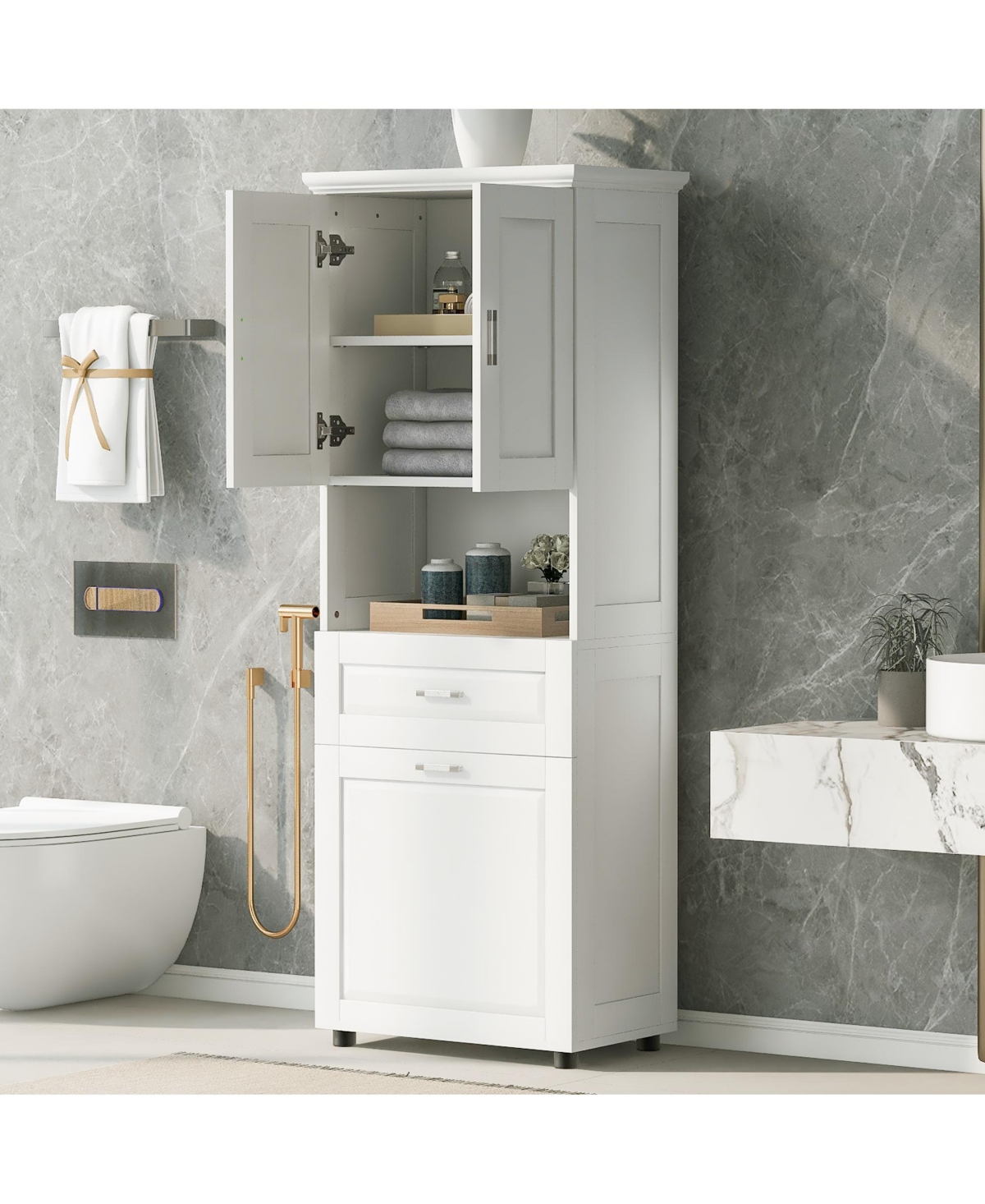 Lovmor High-Quality Mdf Storage Cabinet with Anti-Toppling Device