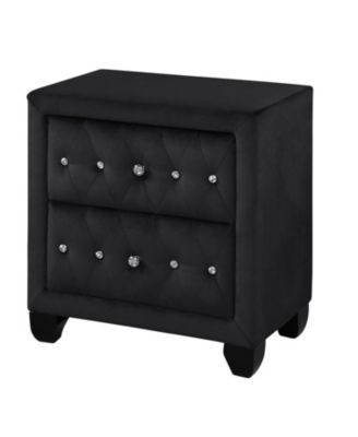 Streamdale Sophia Nightstand In Color Black Made With Wood