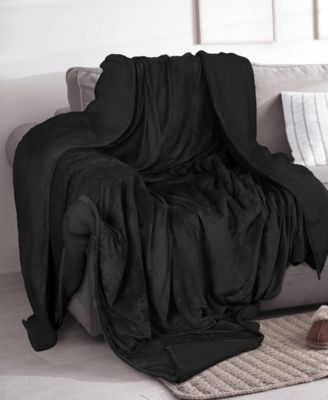 Velvet Plush Reversible Sherpa Bed Blanket