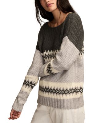 Women's Fair Isle Long-Sleeve Sweater