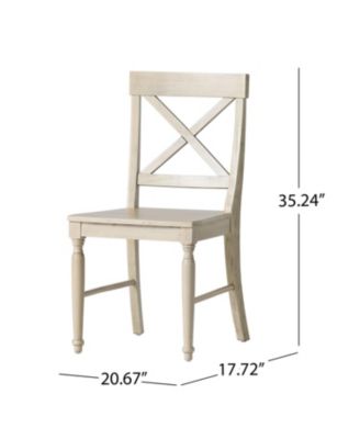 Streamdale Acacia Wood Dining Chairs, 2-Pcs Set