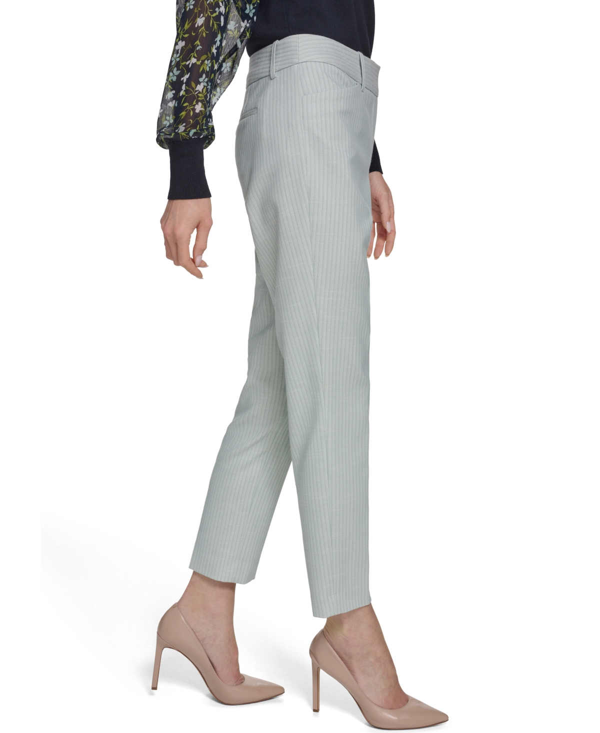 Tommy Hilfiger Women's Slim Fit Tonal Stripe Pants