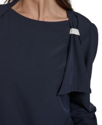 Women's Long-Sleeve Side Tie Top