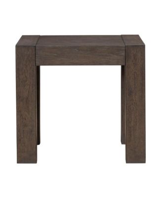Cascade Falls Living Room Square End Table - Satin Espresso