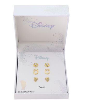 Crystal Winnie the Pooh Trio Earring Set