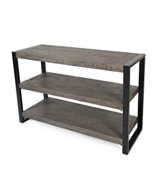 Pinnacle Modern Loft Iron and Wood Grey Sofa Table