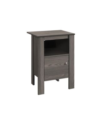Accent Table, Side, End, Nightstand, Lamp, Storage, Living Room, Bedroom, Grey Laminate, Transitional