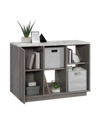 Modern Gray Storage Solution with 2 Adjustable Shelves for Living Room Guest Room and Entryway