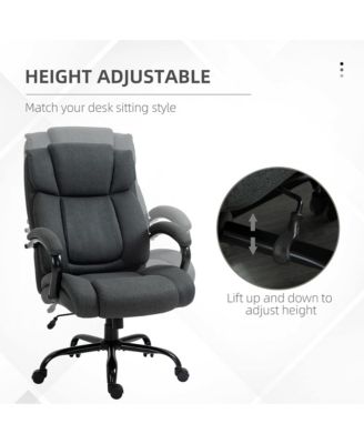 Big and Tall Executive Office Chair 484lbs, Charcoal