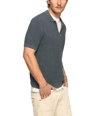 Men's Quarter-Zip Polo Sweater