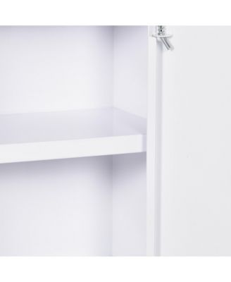 Wall Medicine Cabinet with Lock, Lockable Wall Cabinet,
