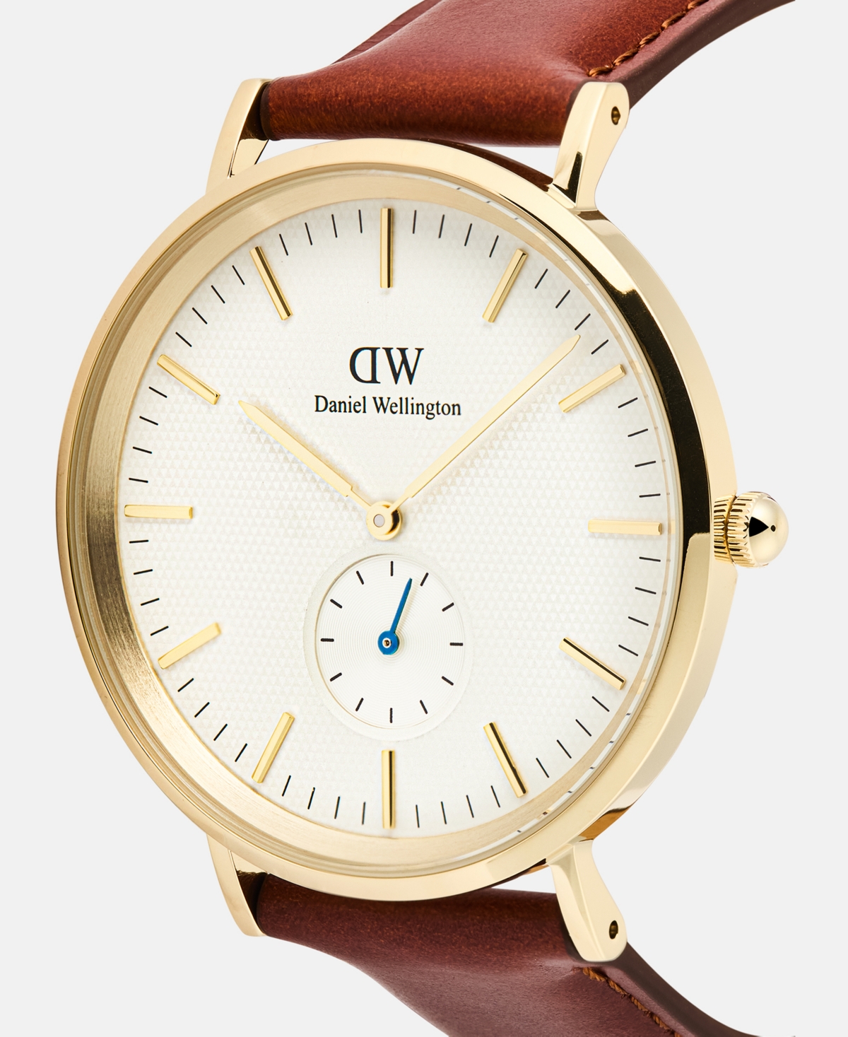 Daniel Wellington Men's Analog Brown Leather Watch
