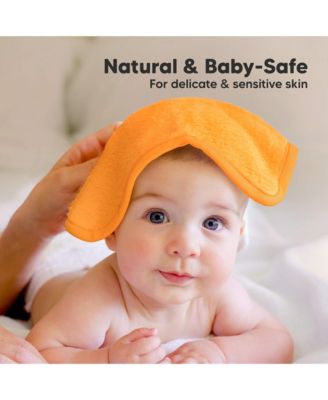 6pk Deluxe Baby Washcloths, Organic and Soft Baby Wash Cloth, Baby Bath Towel, Face Cloths