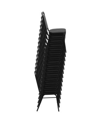4 Pack Trapezoidal Back Stacking Banquet Chair