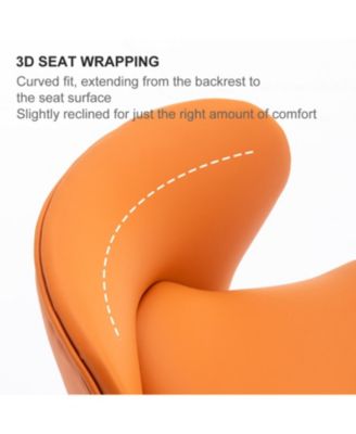 Swivel Titanium Bar Stool Adjustable Height (Brown)