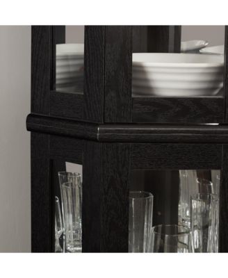 Lighted Corner Glass Display Curio Cabinet