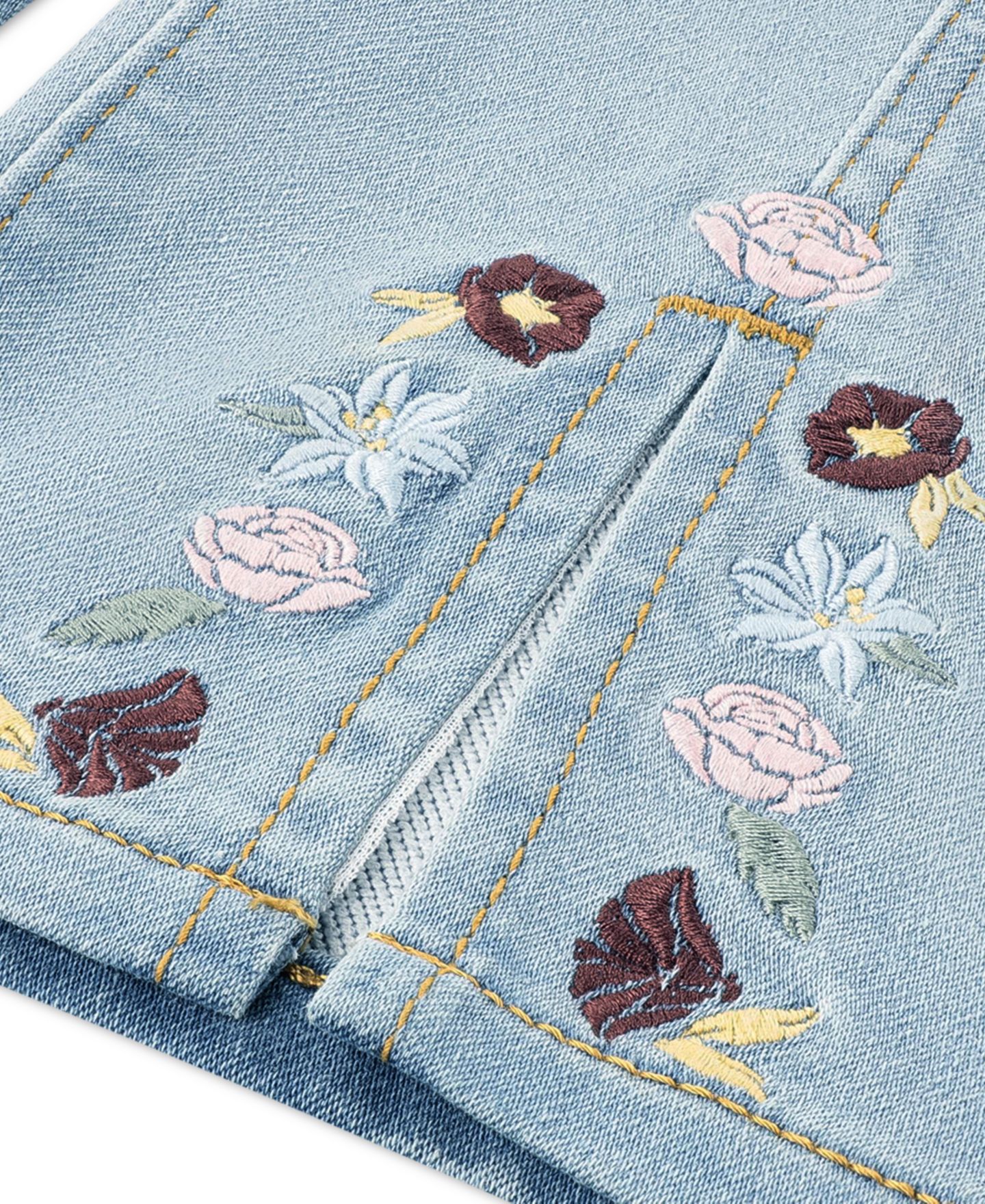 Брюки Levi's Pull-On Wide Dobby Pants для девочек-малышей, цвет: Джинсовый синий — фото 3