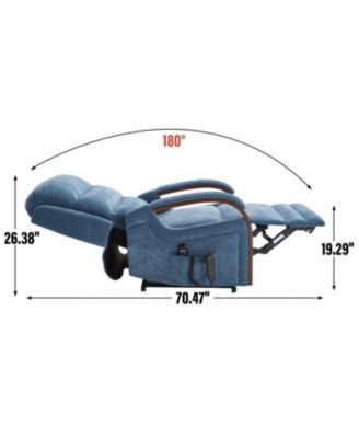 Chenille Lift Recliner w/ Heat & Massage