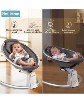 Electric Baby Bouncer Baby Rocker Baby Chair with Bluetooth, Music Speaker, Intelligent Timing and LED Touch Screen