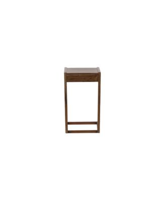 Portola Solid Acacia Wood End Table, Brown (Set of 2)