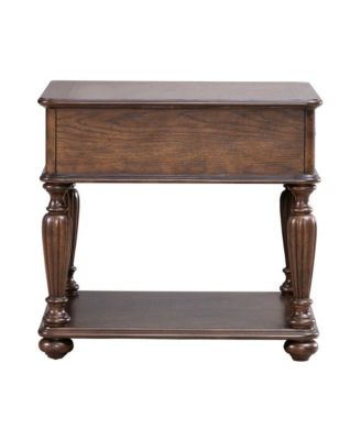 Allington Rectangular End Table for Living Room - Satin Sienna