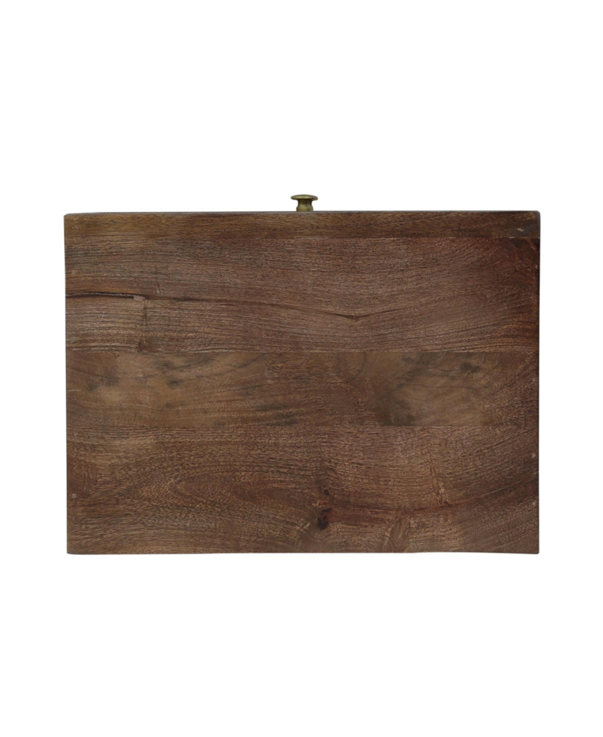 Streamdale Furniture Gold Fish Scale 3-Drawer Mango Wood Contemporary Side Table