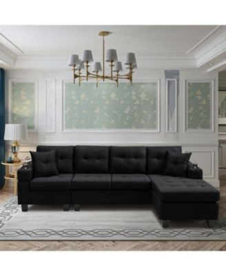 Streamdale Convertible Corner Sectional Sofa with Storage