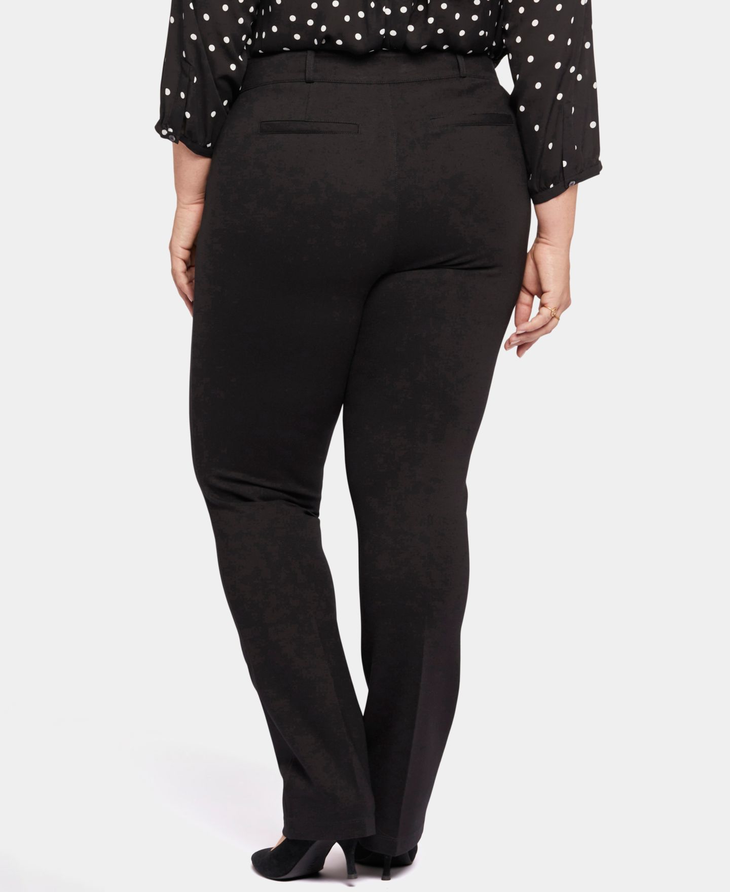 Женские брюки NYDJ Plus Size Classic Trouser, цвет: Чёрный — фото 4