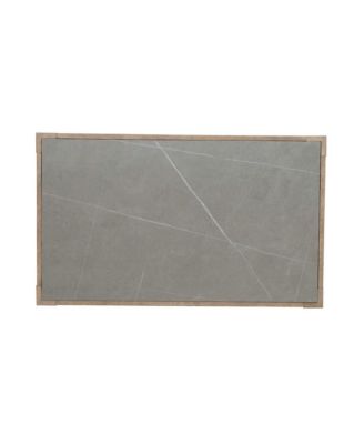 Millstone Cocktail Table with Unique Tile Top for Living Room - Nutmeg Oak Wood