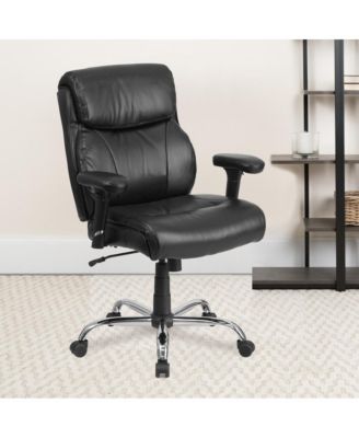 400 lb. Big & Tall Mid-Back Swivel Clean Line Stitch Ergonomic Task Office Chair