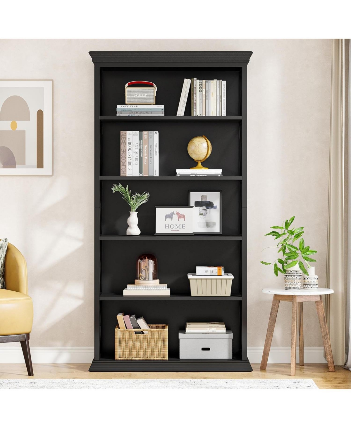 Tribesigns 6-Tier Bookcase Set of 2, 71 Inches Industrial Bookshelves and Bookcases with 5 Shelf Display Storage Shelves