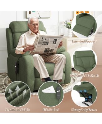 Power Lift Recliner for Elderly, Heavy Duty Lift Chair Recliners for Small Spaces, Electric Recliner Chairs