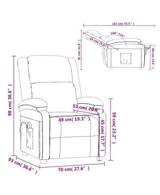 Massage Chair Brown Fabric, wood, and metal Single Massage Chair